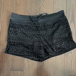 Black Lace swim Shorts